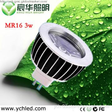 KW 3W high power MR16 led spotlight (1*3W ) 3 years of warranties